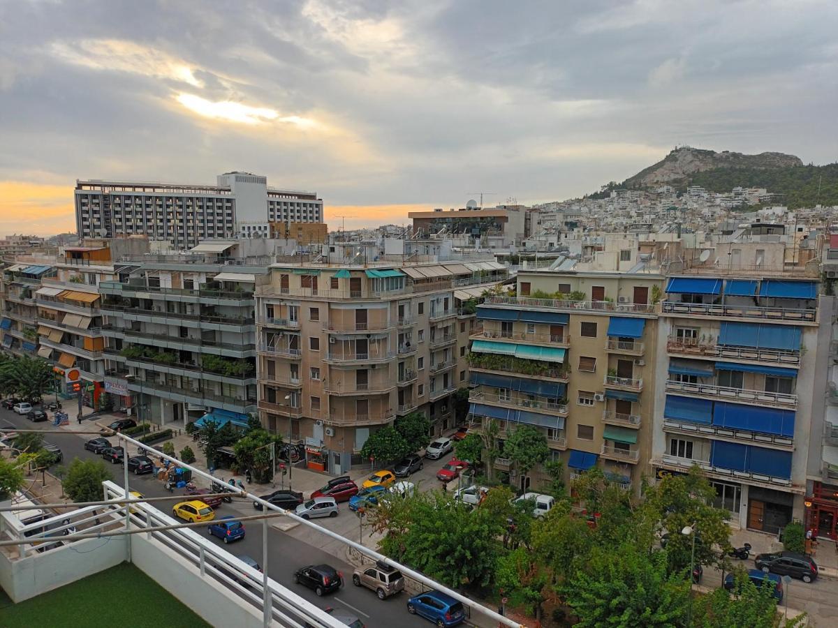 Top Floor Studio Near Metro&View&200Mbps Athens Ngoại thất bức ảnh